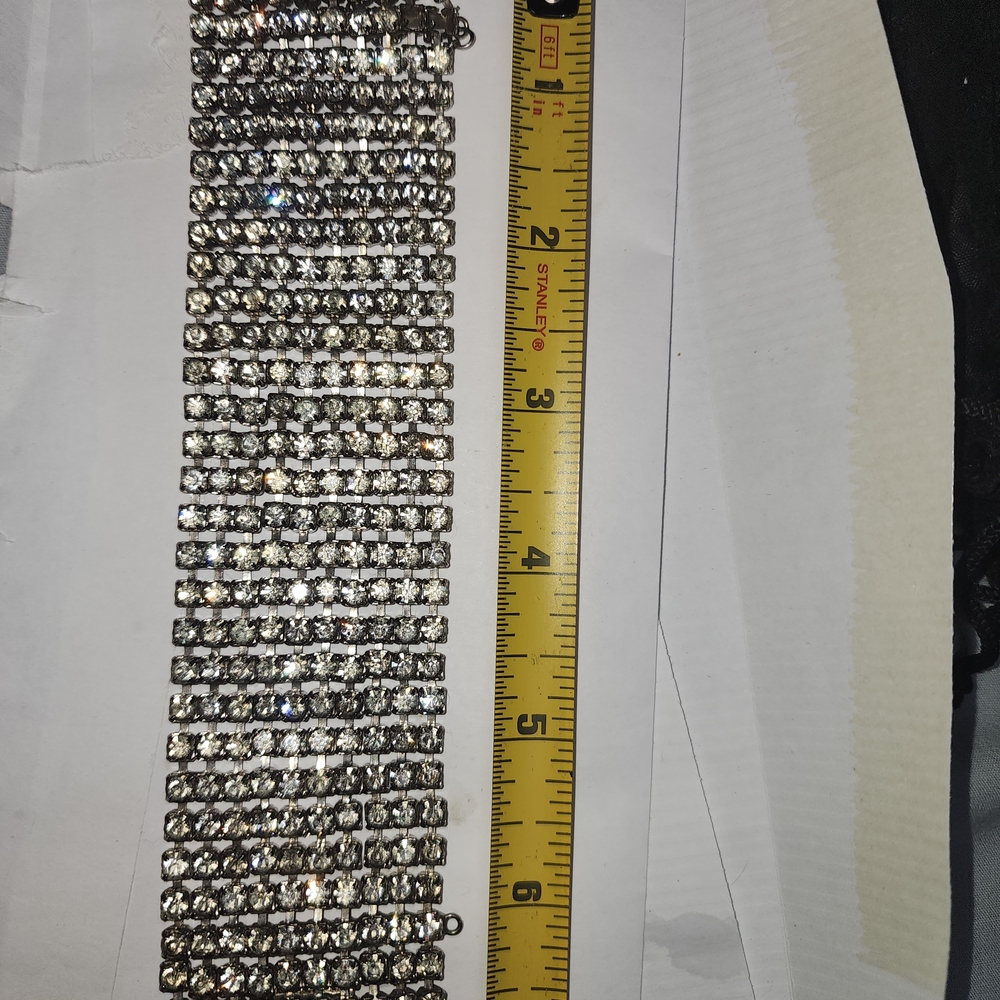 Elegant Silver Crystal Bracelet